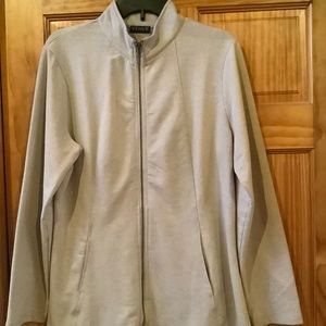 New Womens L large zip front top by Venus